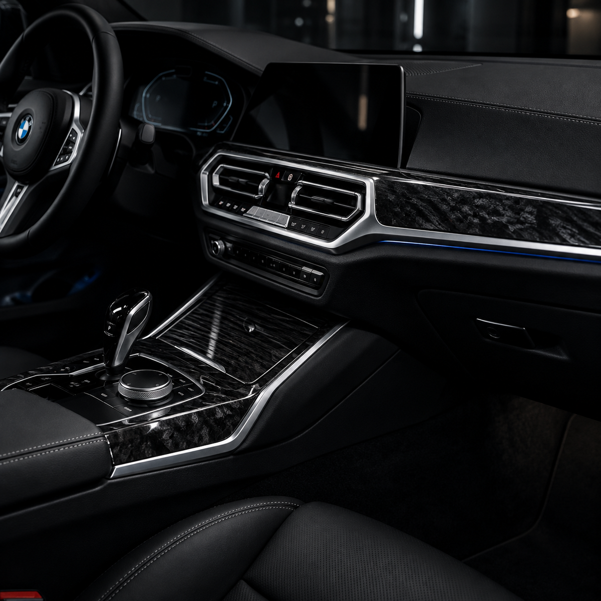 BMW F10 / F11 Alcantara Door Pull Set