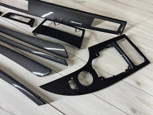 BMW E60 E61 CCC LCI Interior trim parts SET Carbon FIBER LHD