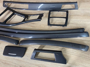 BMW E92 LHD Carbon Fiber Interior Trim Set NO NAVIGATION