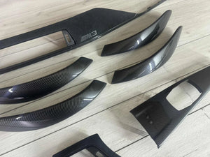 BMW F80 M3 Interior trim parts SET Alcantara + Carbon Fiber LHD