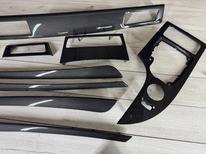 BMW E60 E61 CCC LCI Interior trim parts SET Carbon FIBER LHD