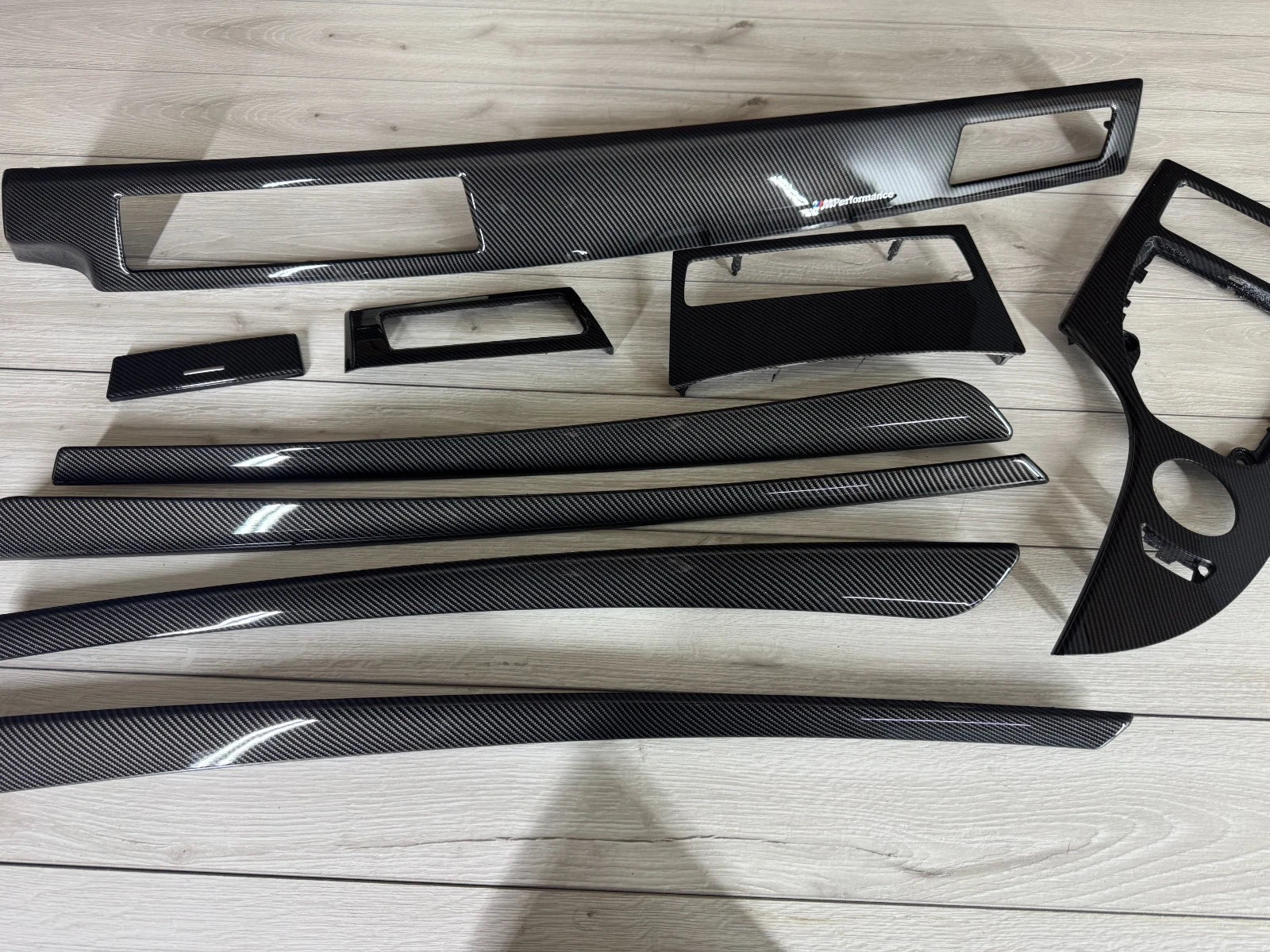 BMW E60 E61 CCC LCI Interior trim parts SET Carbon FIBER LHD
