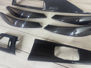 BMW F80 M3 F30 F32 F34 F36 Carbon fiber Alcantara Interior trim parts SET LHD