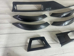 BMW F80 M3 Interior trim parts SET Alcantara + Carbon Fiber LHD