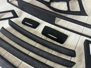 BMW E92 Interior trim parts SET CIC Alcantara Leather M stitch RHD