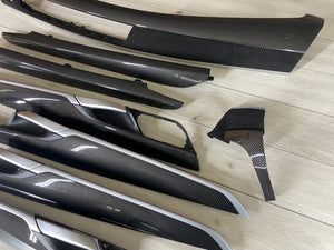 BMW X5 F15 M performance Interior Trim 8PCS CARBON FIBER ALKANTARA EDITION LHD