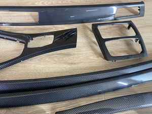 BMW E92 LHD Carbon Fiber Interior Trim Set M Performance CIC