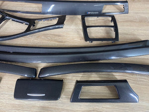 BMW E92 LHD Carbon Fiber Interior Trim Set M Performance NO NAVIGATION