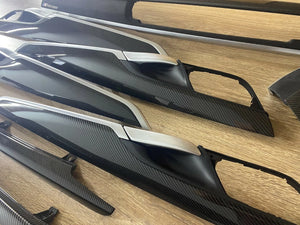 BMW X5 F15 M performance Interior Trim 8PCS CARBON FIBER ALKANTARA EDITION RHD