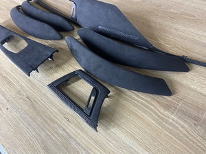 BMW F30 F31 F32 F36 Alcantara Interior Trim Set Carbon Fiber M Perfomance LHD