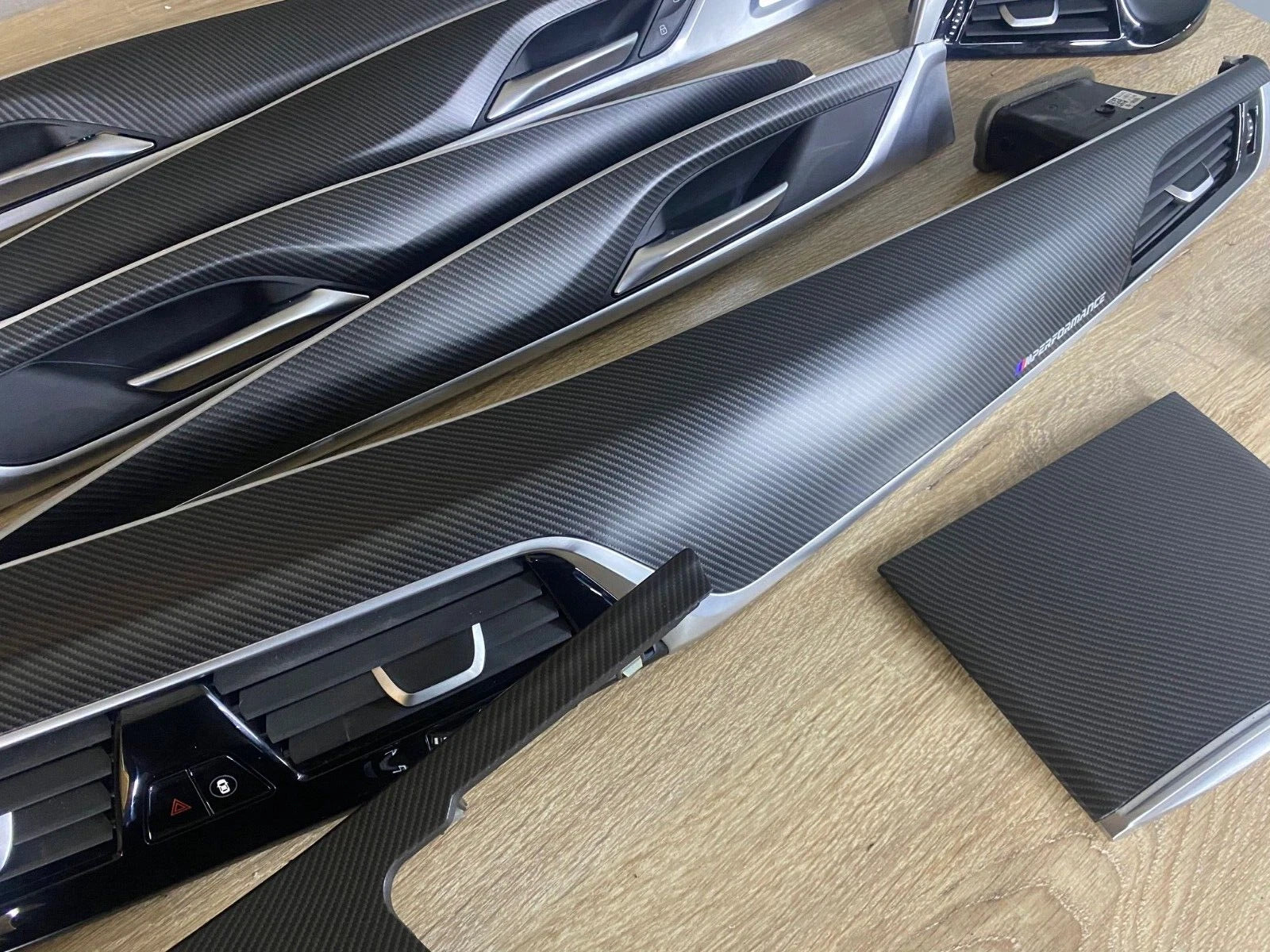 BMW G30 G31 M performance Interior Trim MATTE 9PCS CARBON FIBER LHD