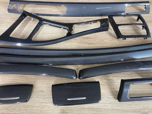 BMW E92 LHD Carbon Fiber Interior Trim Set NO NAVIGATION
