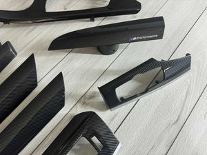 BMW X3 X4 F25 F26 M performance Interior Trim SET CARBON FIBER LHD