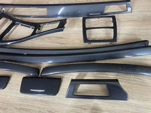 BMW E92 LHD Carbon Fiber Interior Trim Set M Performance NO NAVIGATION
