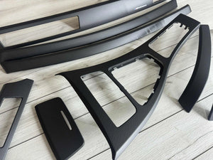 BMW E90 E91 M performance Interior Trim SET MATTE CARBON FIBER LHD NON IDRIVE