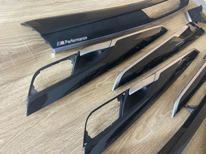 BMW X5 F15 M performance Interior Trim 8PCS CARBON FIBER ALKANTARA EDITION RHD
