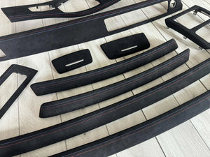 BMW E92 Interior trim parts SET CIC Alcantara Leather M stitch RHD