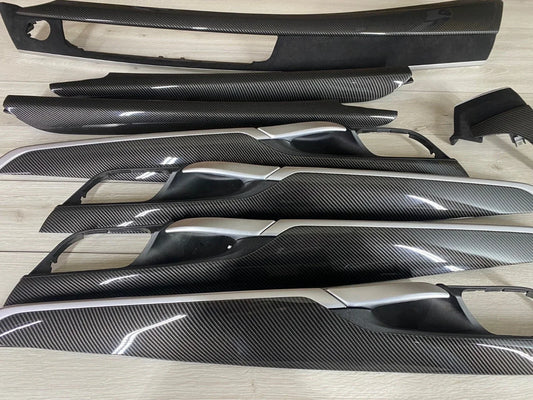 BMW X5 F15 M performance Interior Trim 8PCS CARBON FIBER ALKANTARA EDITION LHD