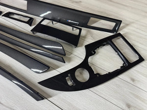 BMW E60 E61 CCC LCI Interior trim parts SET Carbon FIBER LHD
