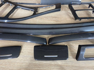 BMW E92 LHD Carbon Fiber Interior Trim Set M Performance NO NAVIGATION