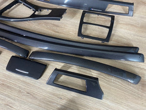 BMW E92 LHD Carbon Fiber Interior Trim Set M Performance CIC
