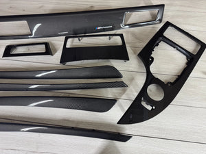 BMW E60 E61 CCC LCI Interior trim parts SET Carbon FIBER LHD