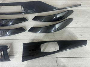 BMW F80 M3 Interior trim parts SET Alcantara + Carbon Fiber LHD