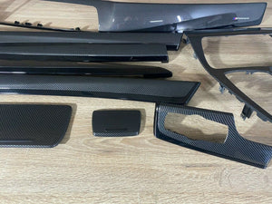 BMW F10 F11 Series Interior Trim parts CARBON FIBER LHD 9 PCS LHD RHD