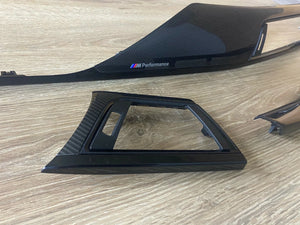 BMW M3 M4 Series F80 F82 M performance Interior Trim CARBON FIBER RHD 3 PCS