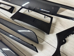 BMW E60 E61 CCC LCI Interior trim parts SET Carbon FIBER LHD