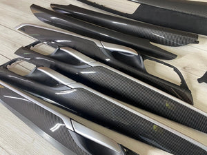 BMW X5 F15 M performance Interior Trim 8PCS CARBON FIBER ALKANTARA EDITION LHD