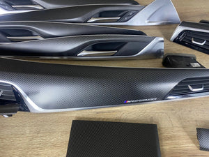 BMW G30 G31 M performance Interior Trim MATTE 9PCS CARBON FIBER LHD