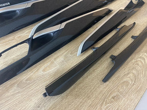 BMW X5 F15 M performance Interior Trim 8PCS CARBON FIBER ALKANTARA EDITION RHD