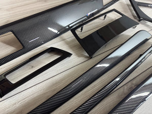 BMW E60 E61 CCC LCI Interior trim parts SET Carbon FIBER LHD