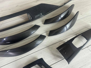 BMW F80 M3 Interior trim parts SET Alcantara + Carbon Fiber LHD