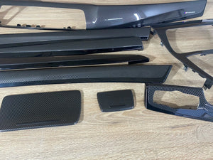 BMW F10 F11 Series Interior Trim parts CARBON FIBER LHD 9 PCS LHD RHD