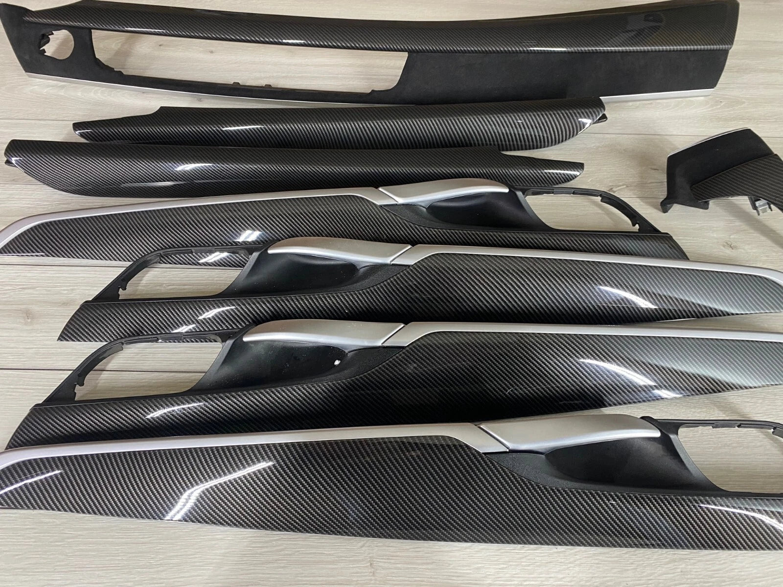 BMW X5 F15 M performance Interior Trim 8PCS CARBON FIBER ALKANTARA EDITION LHD