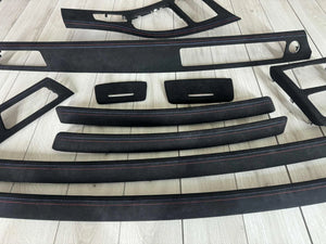 BMW E92 Interior trim parts SET CIC Alcantara Leather M stitch RHD