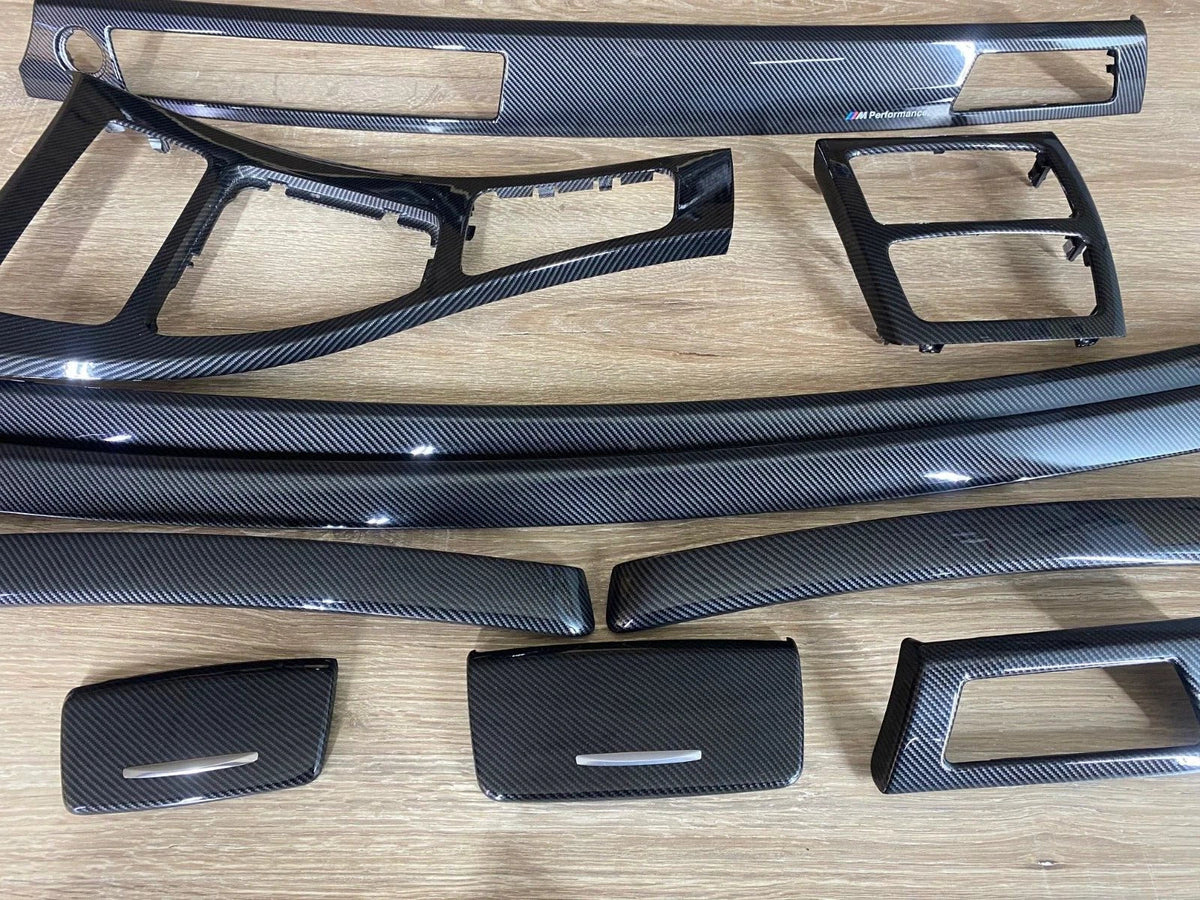 BMW E92 LHD Carbon Fiber Interior Trim Set M Performance NO NAVIGATION
