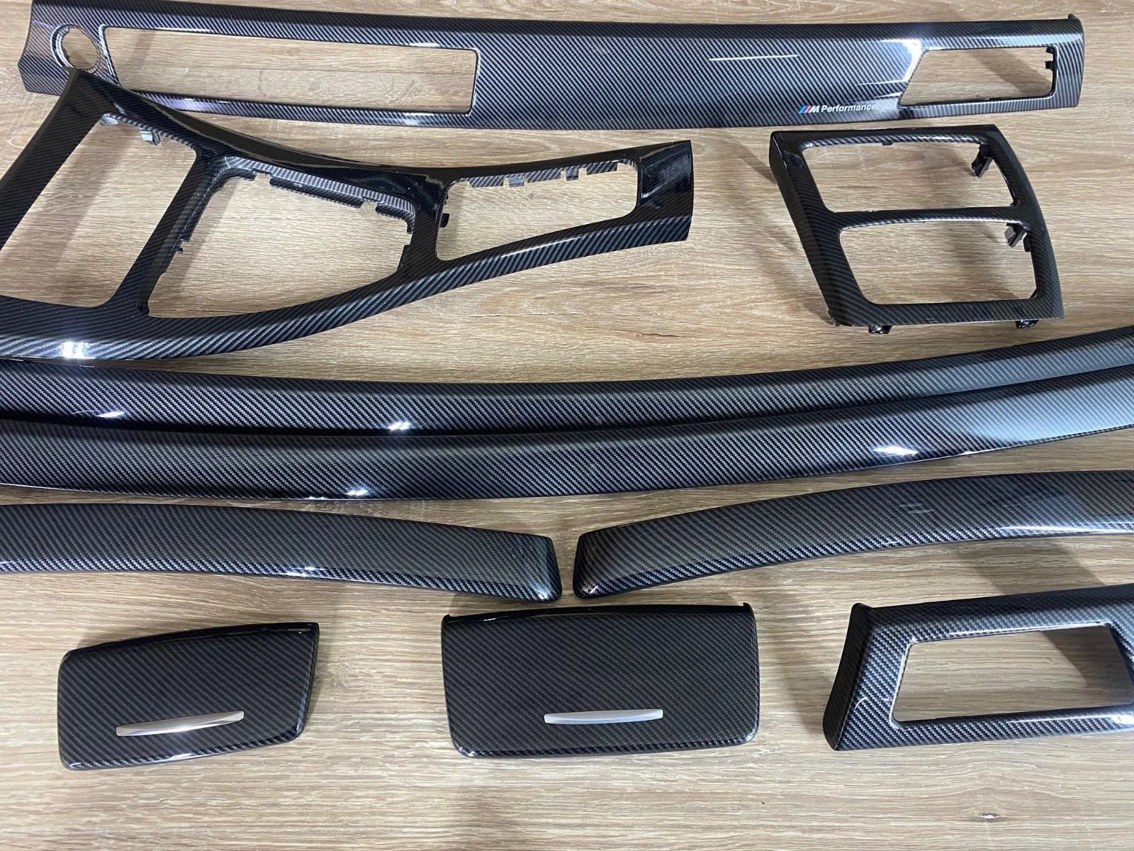 BMW E92 LHD Carbon Fiber Interior Trim Set M Performance NO NAVIGATION