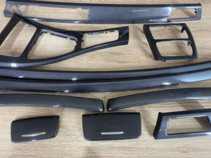 BMW E92 LHD Carbon Fiber Interior Trim Set M Performance NO NAVIGATION