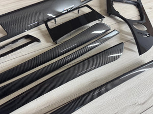 BMW E60 E61 CCC LCI Interior trim parts SET Carbon FIBER LHD