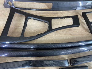 BMW E92 LHD Carbon Fiber Interior Trim Set M Performance NO NAVIGATION