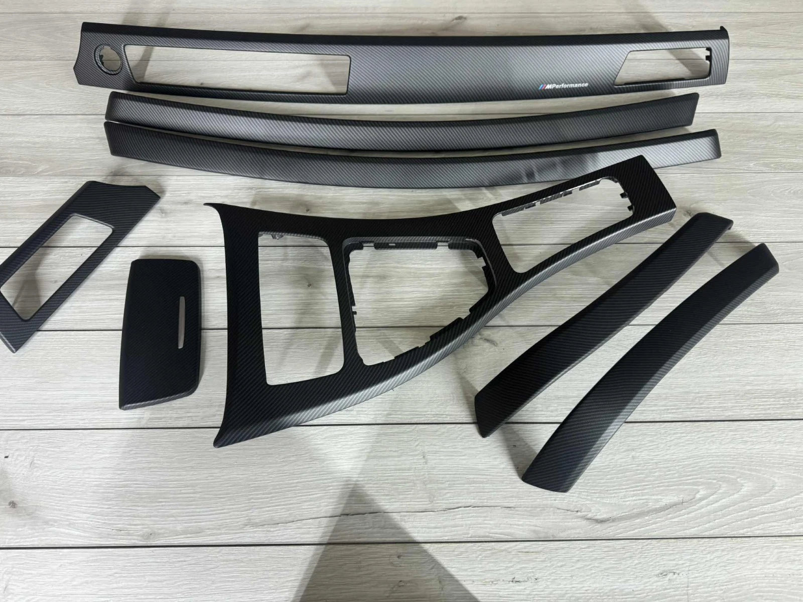 BMW E90 E91 M performance Interior Trim SET MATTE CARBON FIBER LHD NON IDRIVE