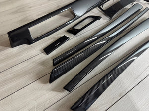 BMW E60 E61 CCC LCI Interior trim parts SET Carbon FIBER LHD