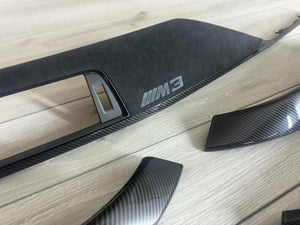 BMW F80 M3 Interior trim parts SET Alcantara + Carbon Fiber LHD