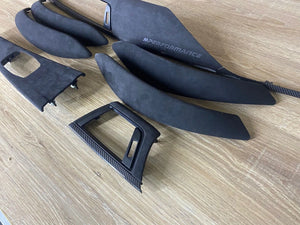 BMW F30 F31 F32 F36 Alcantara Interior Trim Set Carbon Fiber M Perfomance LHD