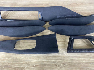BMW F30 F31 F32 F36 Alcantara Interior Trim Set Carbon Fiber M Perfomance LHD
