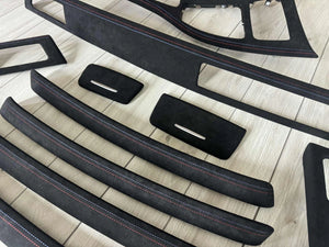 BMW E92 Interior trim parts SET CIC Alcantara Leather M stitch RHD