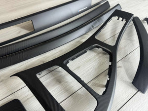 BMW E90 E91 M performance Interior Trim SET MATTE CARBON FIBER LHD NON IDRIVE